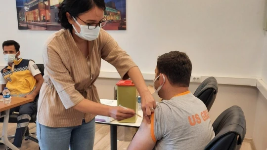 Malatya Park AVM çalışanları aşılandı