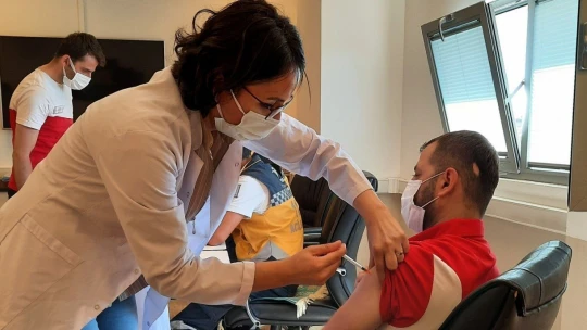 Malatya Park AVM çalışanları aşılandı