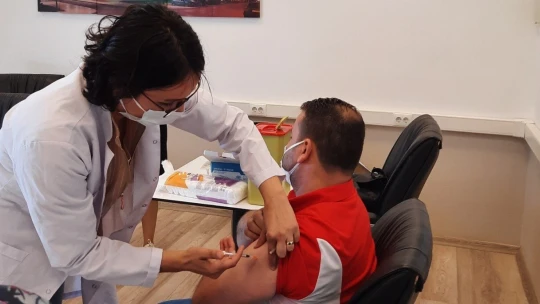 Malatya Park AVM çalışanları aşılandı