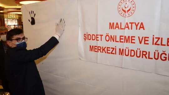 Malatya Park AVM'de 'Kadına Yönelik Şiddetle Mücadele' etkinliği