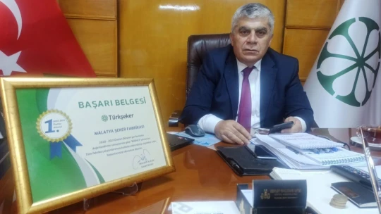 Malatya Şeker Fabrikası'nda birincilik sevinci