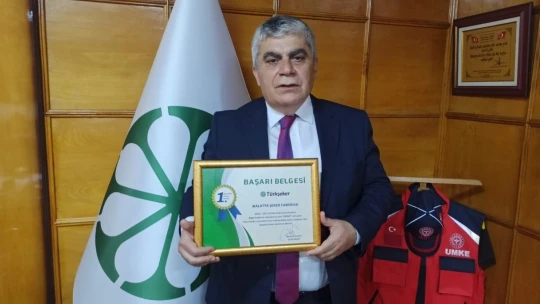 Malatya Şeker Fabrikası'nda birincilik sevinci