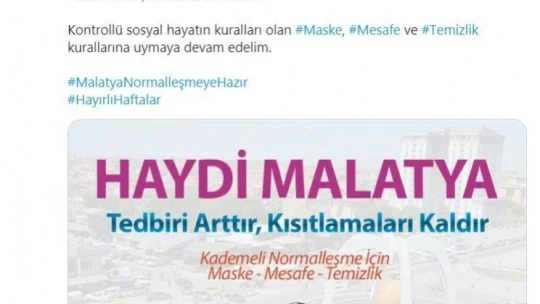 Malatya TSO'dan normalleşme çağrısı