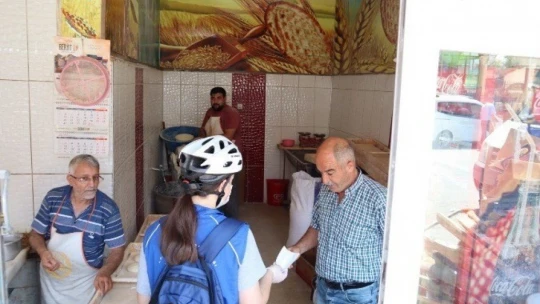 Maskeli Bisiklet Akçadağ'da