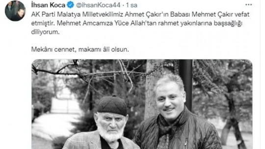 Milletvekili Çakır'ın acı günü