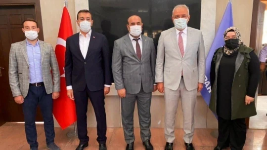 Milletvekili Kahtalı ve Tüfenkci'den Kahveci'ye hayırlı olsun ziyareti