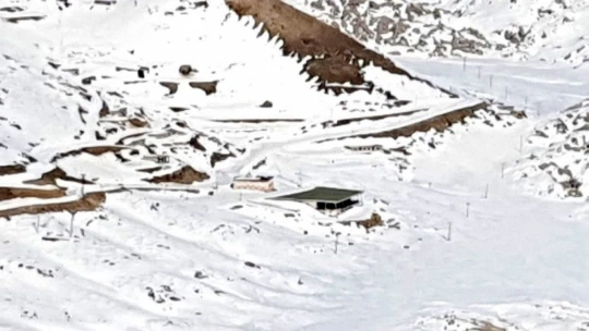 Nemrut Dağı'nda kar esareti