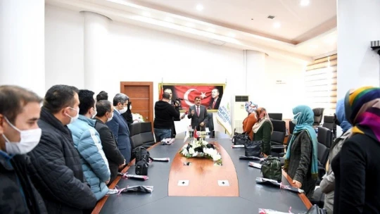 Öğretmenler, Başkan Gürkan'ın Öğretmenler Günü'nü kutladı