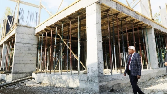 Orduzu gençlik merkezinde inşaat çalışmaları yeniden başladı