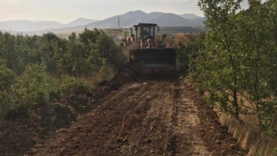 Ormanlık alandaki yangın imece usulü söndürüldü