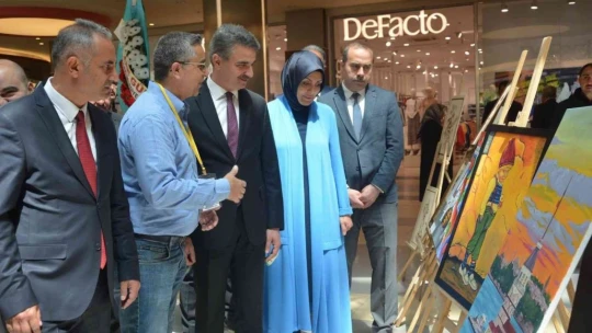 Özel öğrencilerin sergisine ilgi