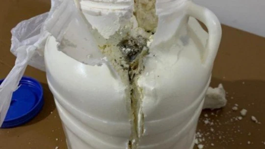 Peynir bidonunda esrar sevkiyatına darbe