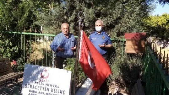 Polis ekipleri, şehit ailelerini ve gazileri unutmadı