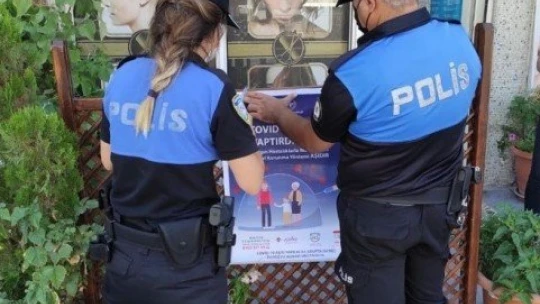 Polisten aşıya destek