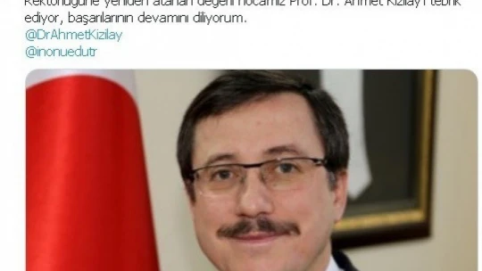 Rektör Kızılay'ın tekrar atanmasına başkanlardan tebrik
