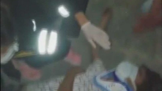 Rögara düşen genç yaralandı