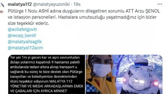 Sağlıkçılardan duygulandıran paylaşım