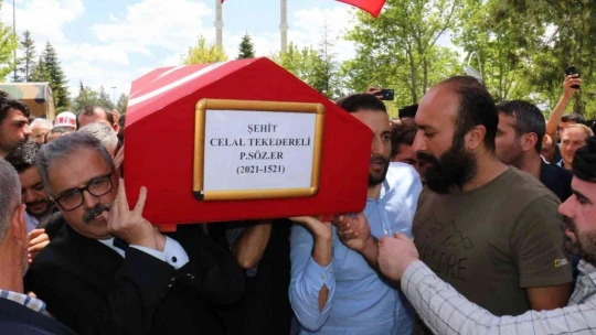 Şehit Celal Tekedereli memleketinde son yolculuğuna uğurlandı