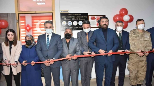 Şehit Mehmet Çelik adına kütüphane açıldı