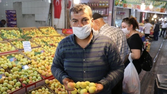 Sezonun son yaş kayısıları tezgahlarda