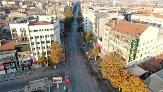 Sokağa çıkma kısıtlamasında droneli denetim