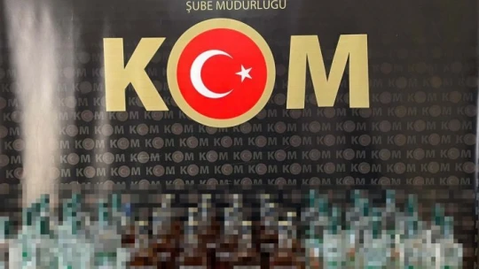 Şüpheli araçta kaçak içki ele geçirildi