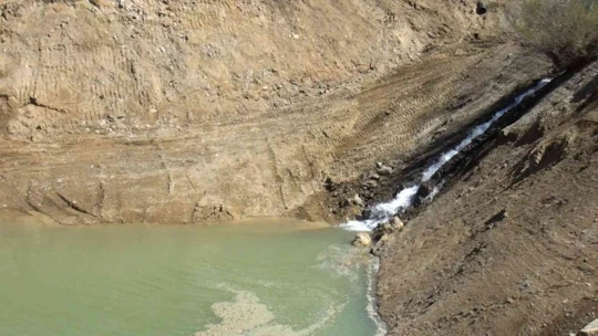 Taşbaşı Sulama Göleti'nin su tutma kapasitesi 2.5 kat arttı