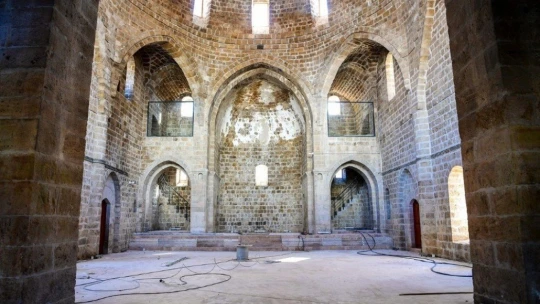 Taşhoron Kilisesi'nde restorasyon çalışmaları tamamlanıyor