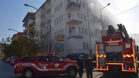 Tekstil atölyesindeki yangın paniği