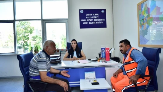 Temizlik personelinden örnek davranış