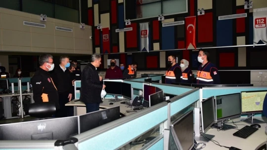 Vali Baruş'tan kar denetimi