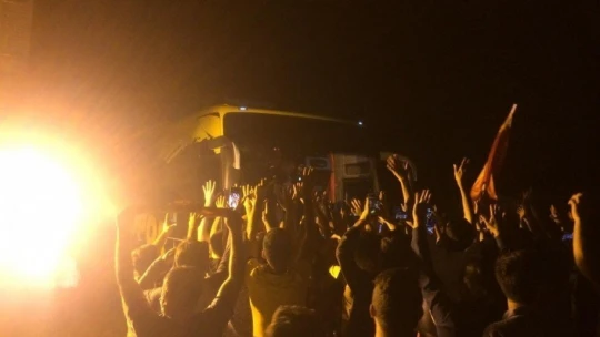 Yeni Malatyaspor'a coşkulu karşılama