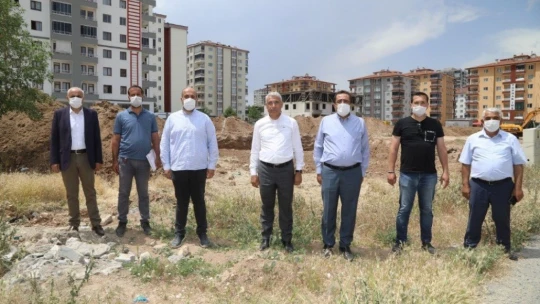 Yeşilçam sosyal tesisi için ilk kazma vuruldu