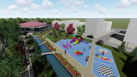 Yeşilçam sosyal tesisi için ilk kazma vuruldu