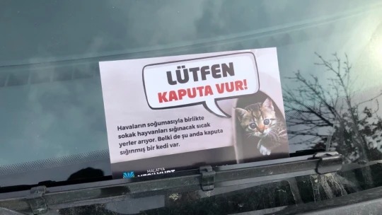 Yeşilyurt Belediyesi'nden 'lütfen kaputa vur' çağrısı