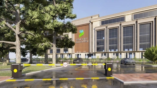 Yeni Belediye binasının inşaatı devam ediyor