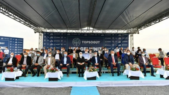 Yeşilyurt Belediyesi Yeşil Topsöğüt konutlarının temeli törenle atıldı