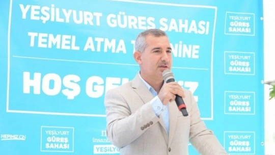Yeşilyurt güreş sahasının temeli törenle atıldı