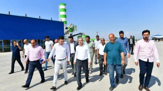 Yeşilyurt'ta 'kilit parke taşı üretim tesisi' hizmete girdi