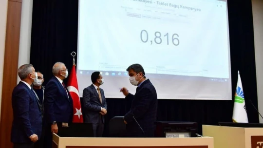 Yeşilyurt'ta 1. etap tablet dağıtım kura çekimi yapıldı