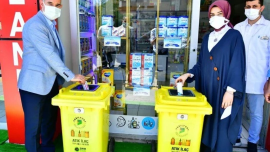 Yeşilyurt'ta atık ilaçlar çöpe gitmeyecek