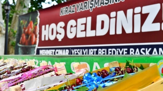 Yeşilyurt'ta en iyi kiraz ve bahçesi ödülleri sahiplerini buldu
