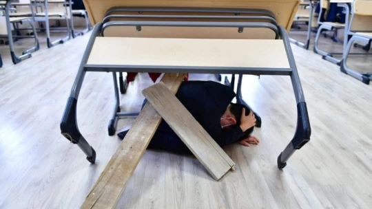 Yeşilyurt'ta gerçeğini aratmayan deprem tatbikatı