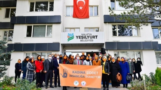 Yeşilyurt'ta kadına şiddete karşı uluslararası mücadele