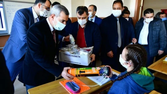 Yeşilyurt'ta köy okullarında yüz yüze eğitim başladı