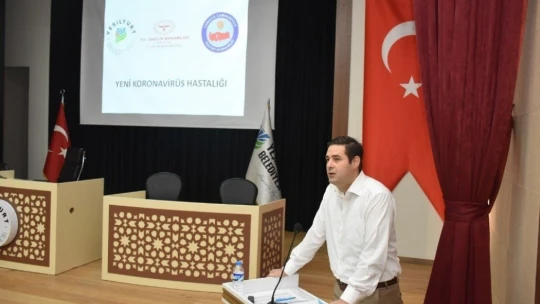 Yeşilyurt'ta muhtarlara 'Covid-19' tedbirleri anlatıldı