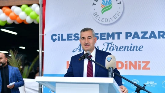 Yeşilyurt'ta pazar yeri dualarla hizmete açıldı