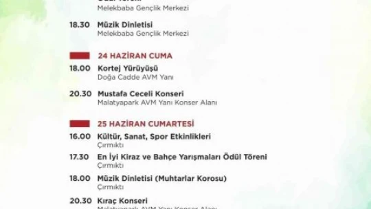 Yeşilyurt'u festival heyecanı sardı