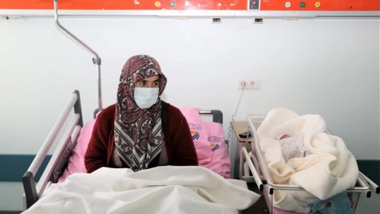 Anne ve bebeğine UMKE ekipleri yetişti