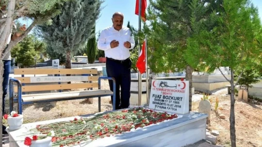 Zelyurt, 15 Temmuz şehidi Bozkurt'un kabrini ve ailesini ziyaret etti